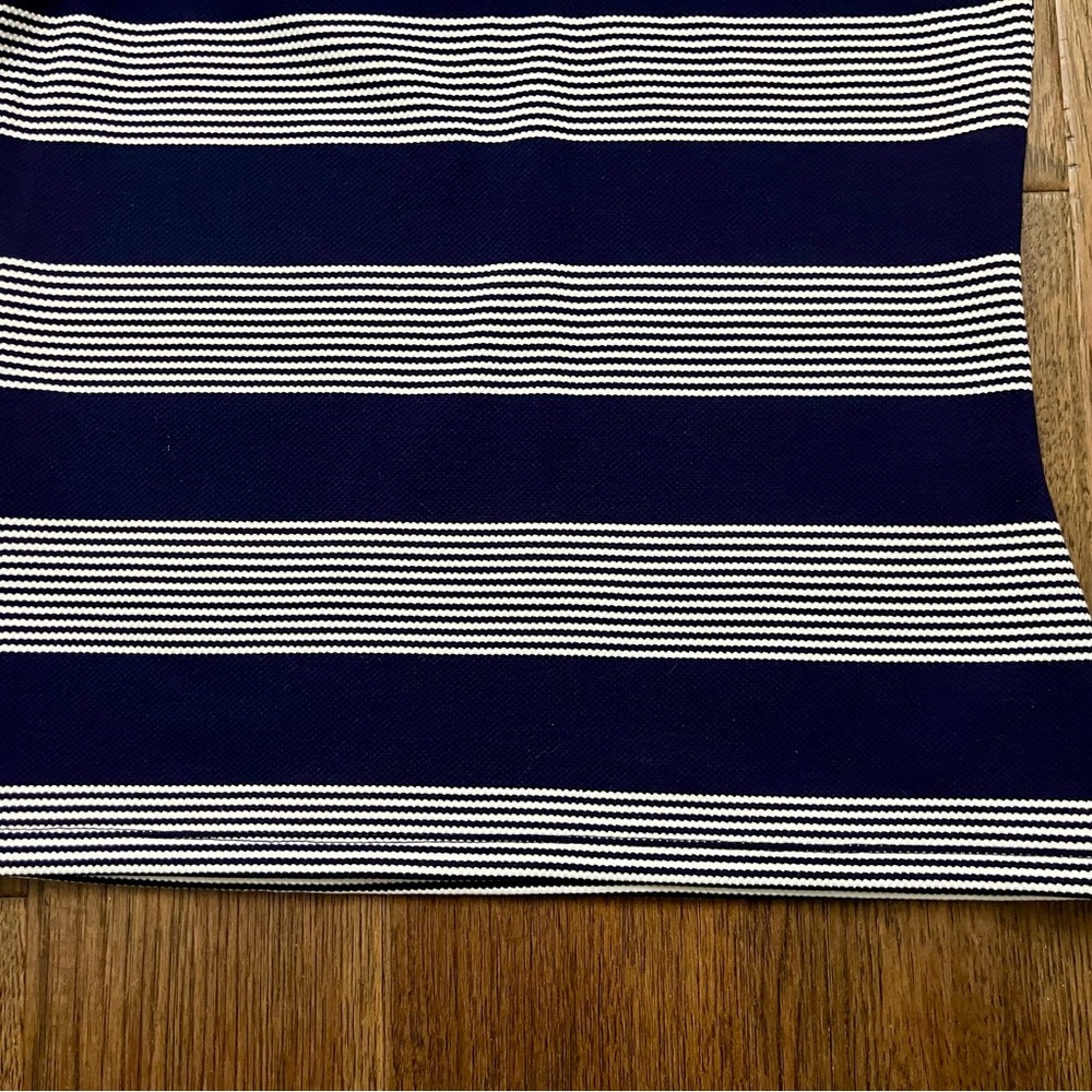 BISHOP +’YOUNG Striped One Shoulder Bow Tank Top Navy White S - Picture 5 of 8